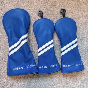 Set of 3 golf club head covers, never used